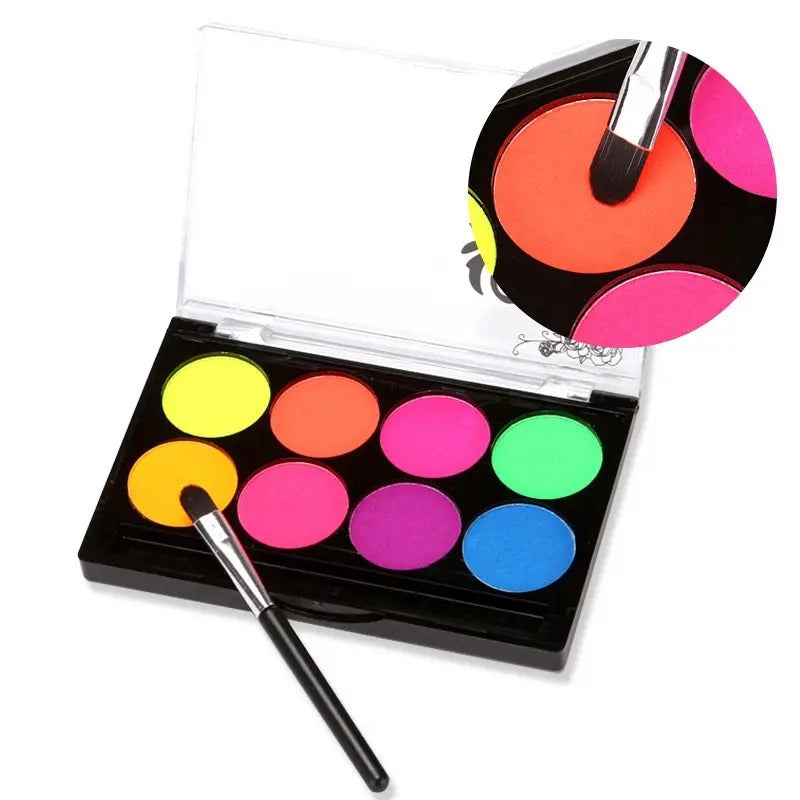 Fluorescent Water-soluble Body Paint Pigments (8/15 Colors)