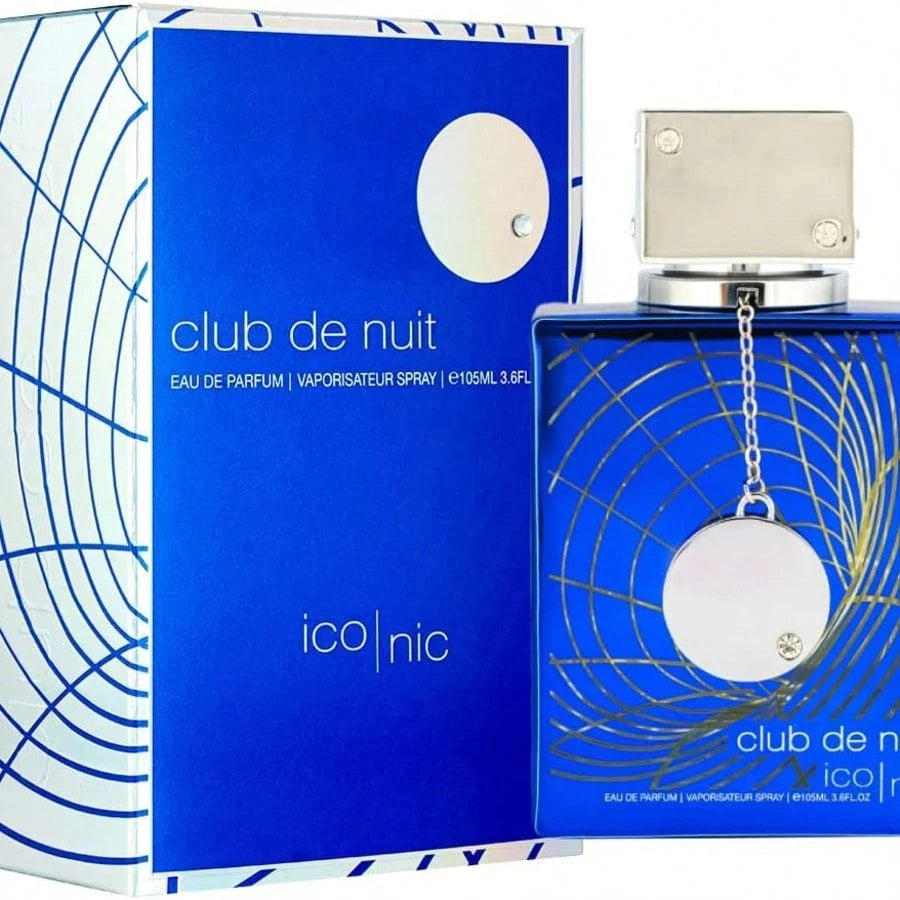 Armaf Club de Nuit Blue Iconic for Men Eau de Parfum Spray, 3.6 Ounce