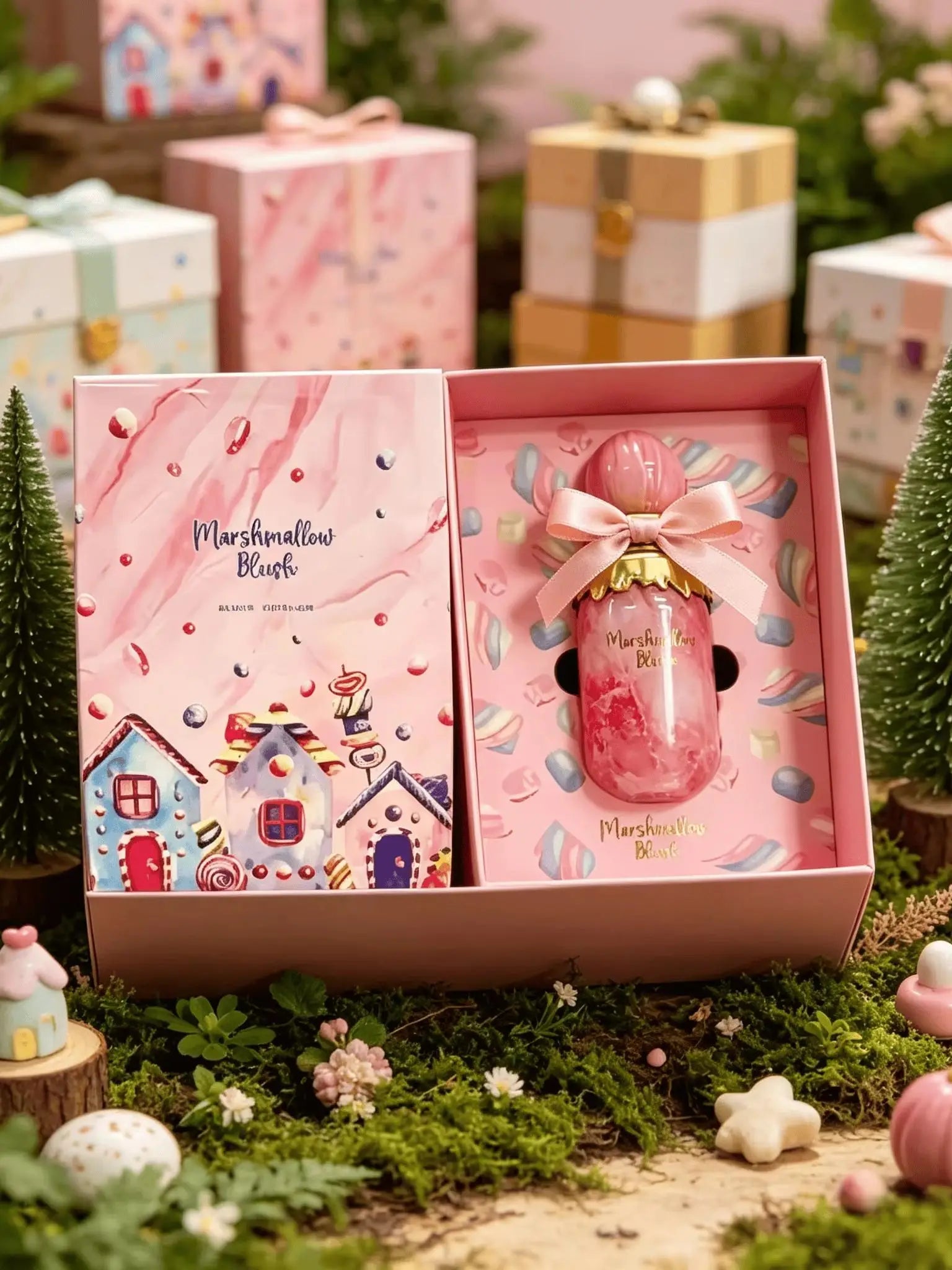 2026 Hot Paris Corner Marshmallow Blush EDP, Unique Gourmand Marshmallow Strawberry Perfume for Women, Long-Lasting Sweet Scent