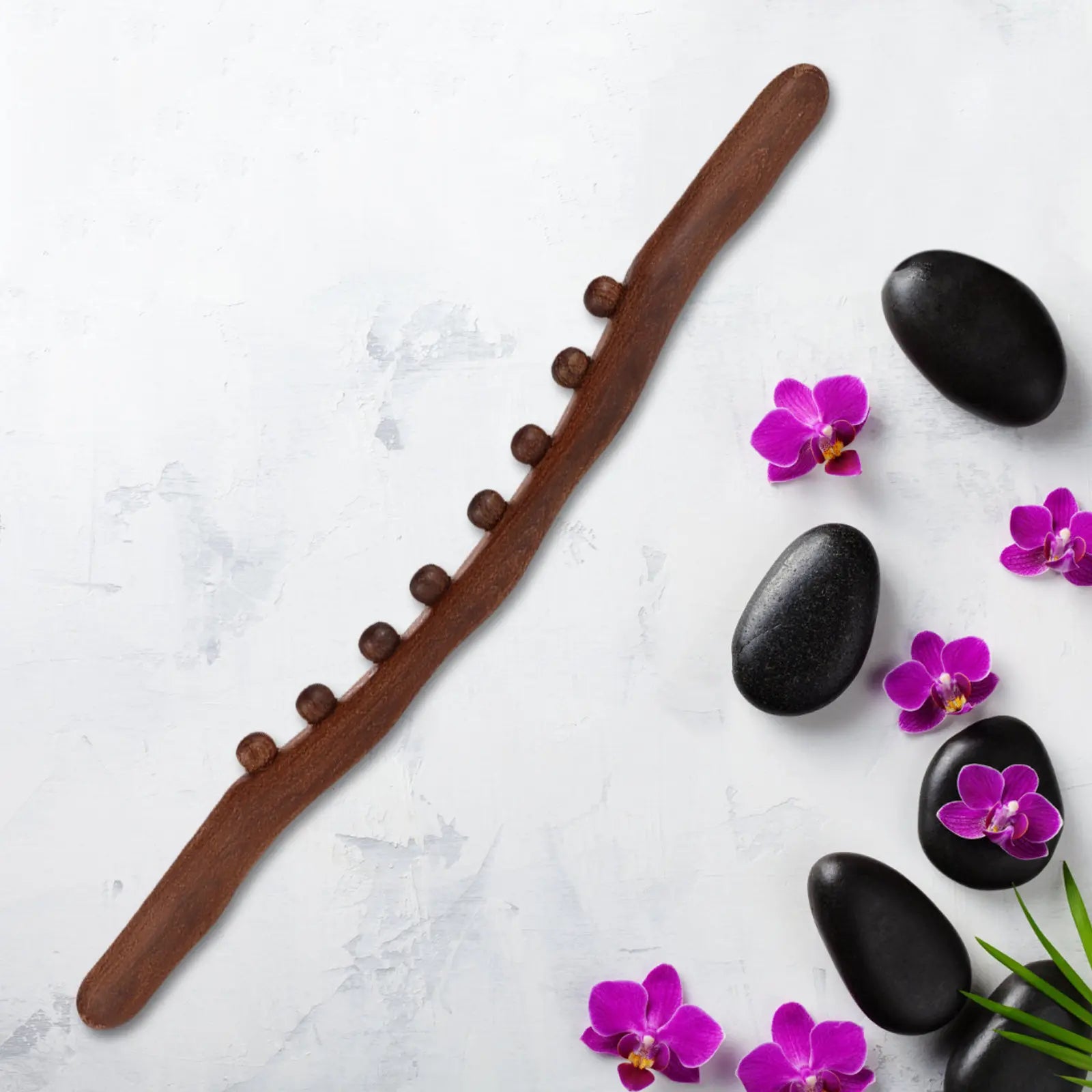 1Pcs Wooden Massage Stick Muscle Scraping Tool for Body Therapy Relaxation Pain Relief Roller Massager Massage Stick